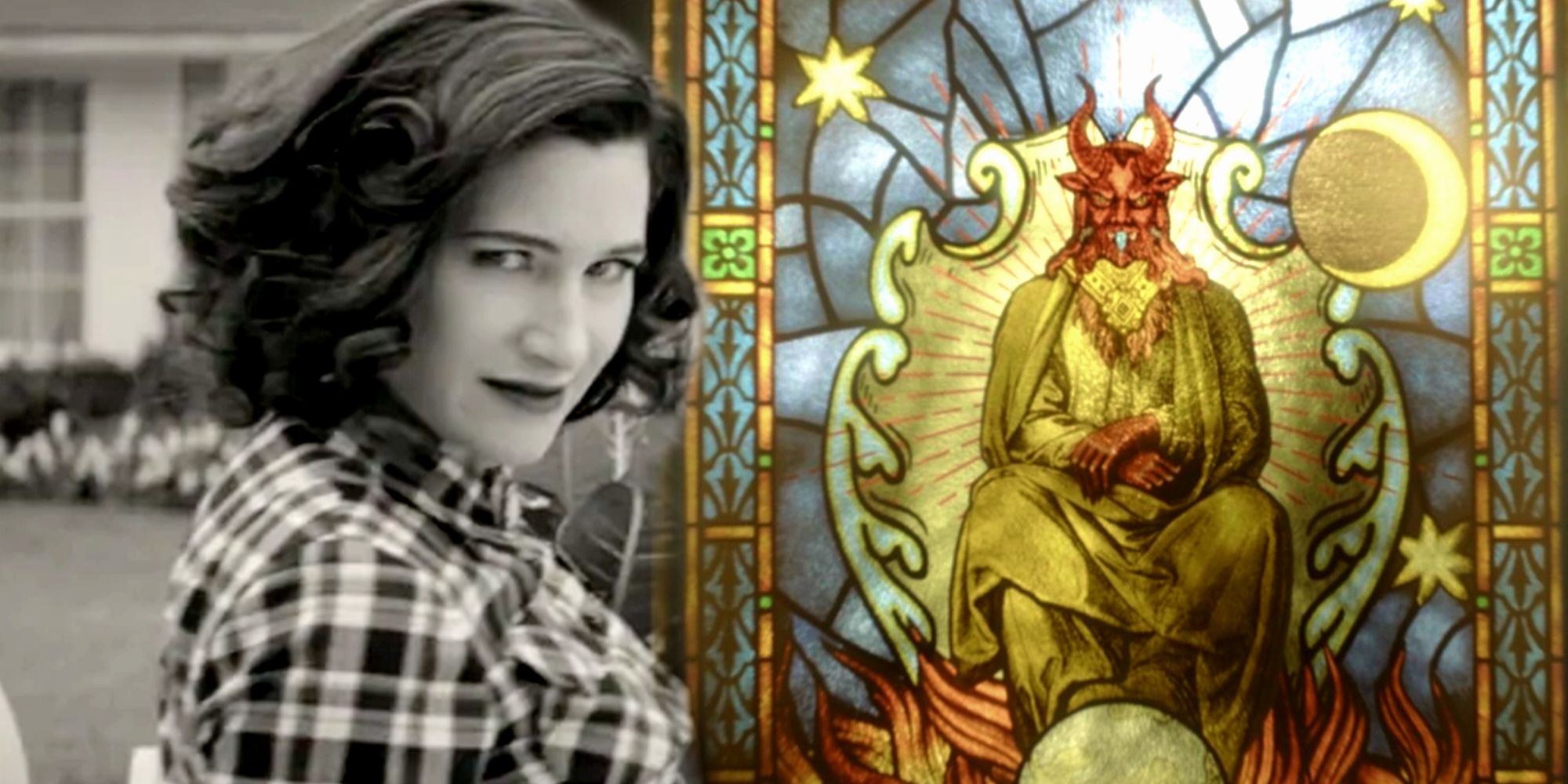 Agatha Harkness in WandaVision and the Devil in Loki