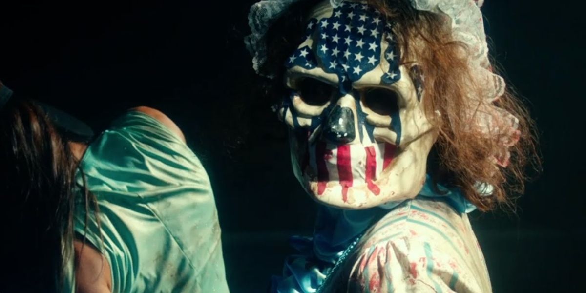American Flag Skull Mask