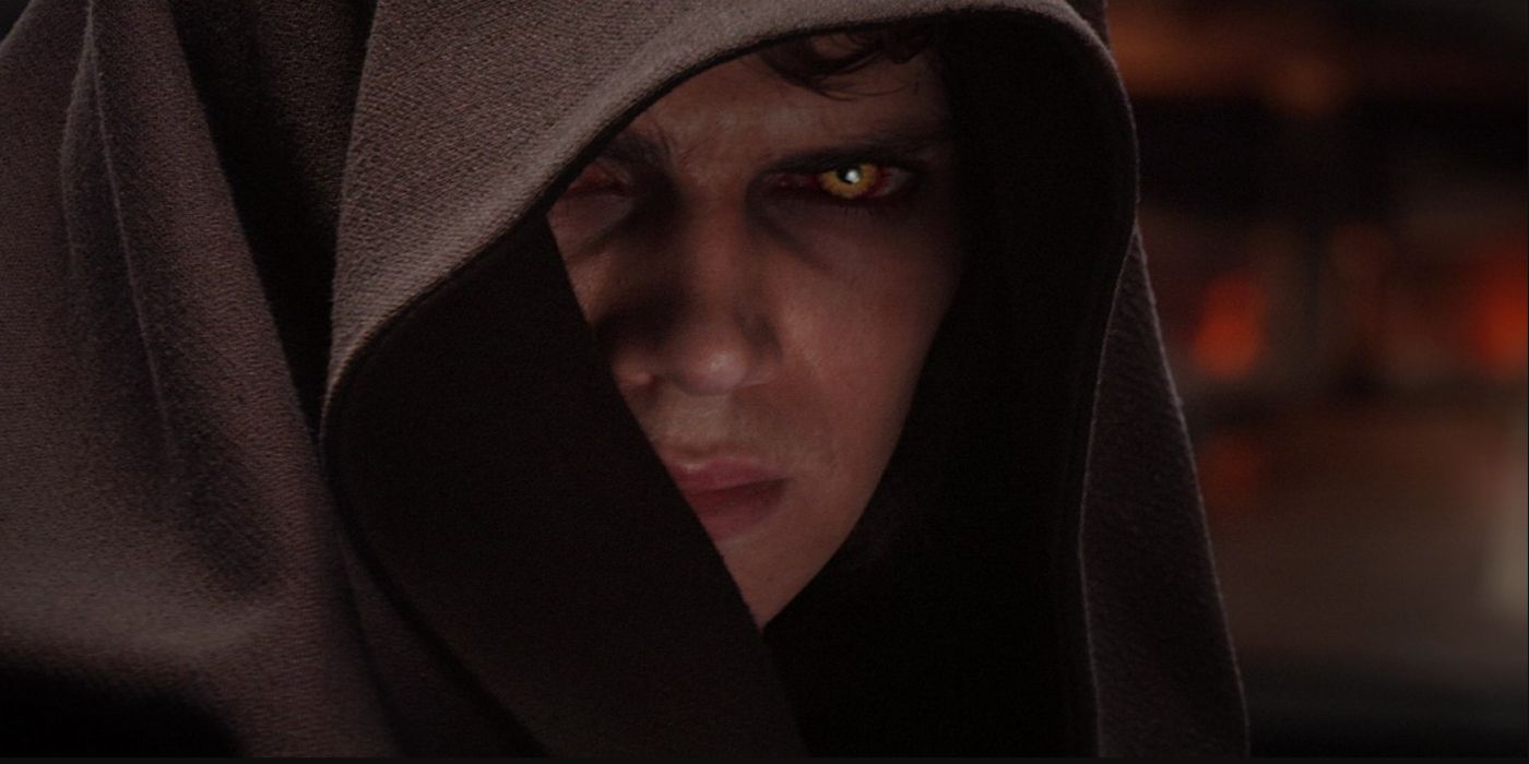 Sith Anakin wearing a cloak