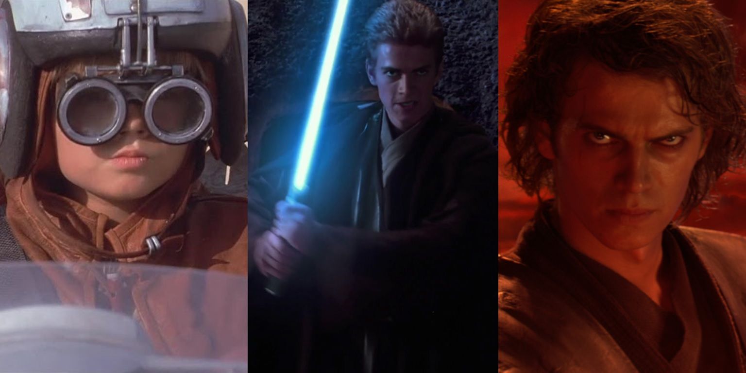 Anakin Skywalker in Star Wars Episodes I, II, and III