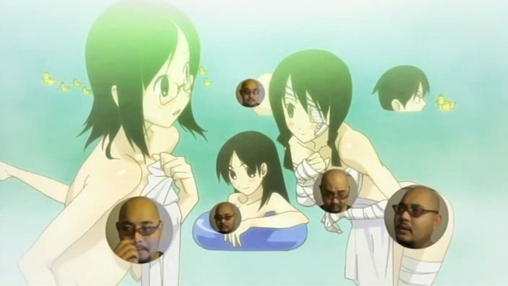Silly censorship in the Sayonara Zetsubou Sensei anime.