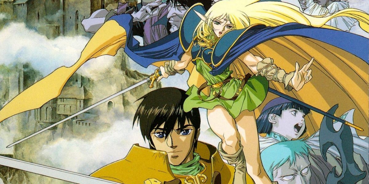 Key artwork from Lodoss war, with Deedlit featured prominently.