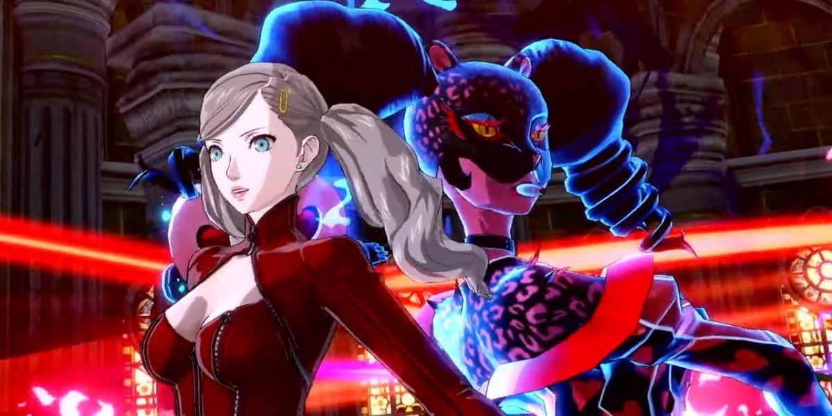 Ann posing with her persona