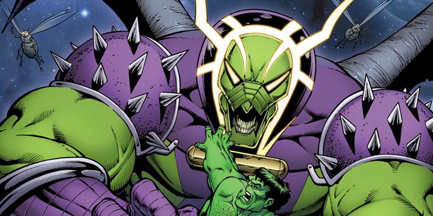Annihilus fighting Hulk.