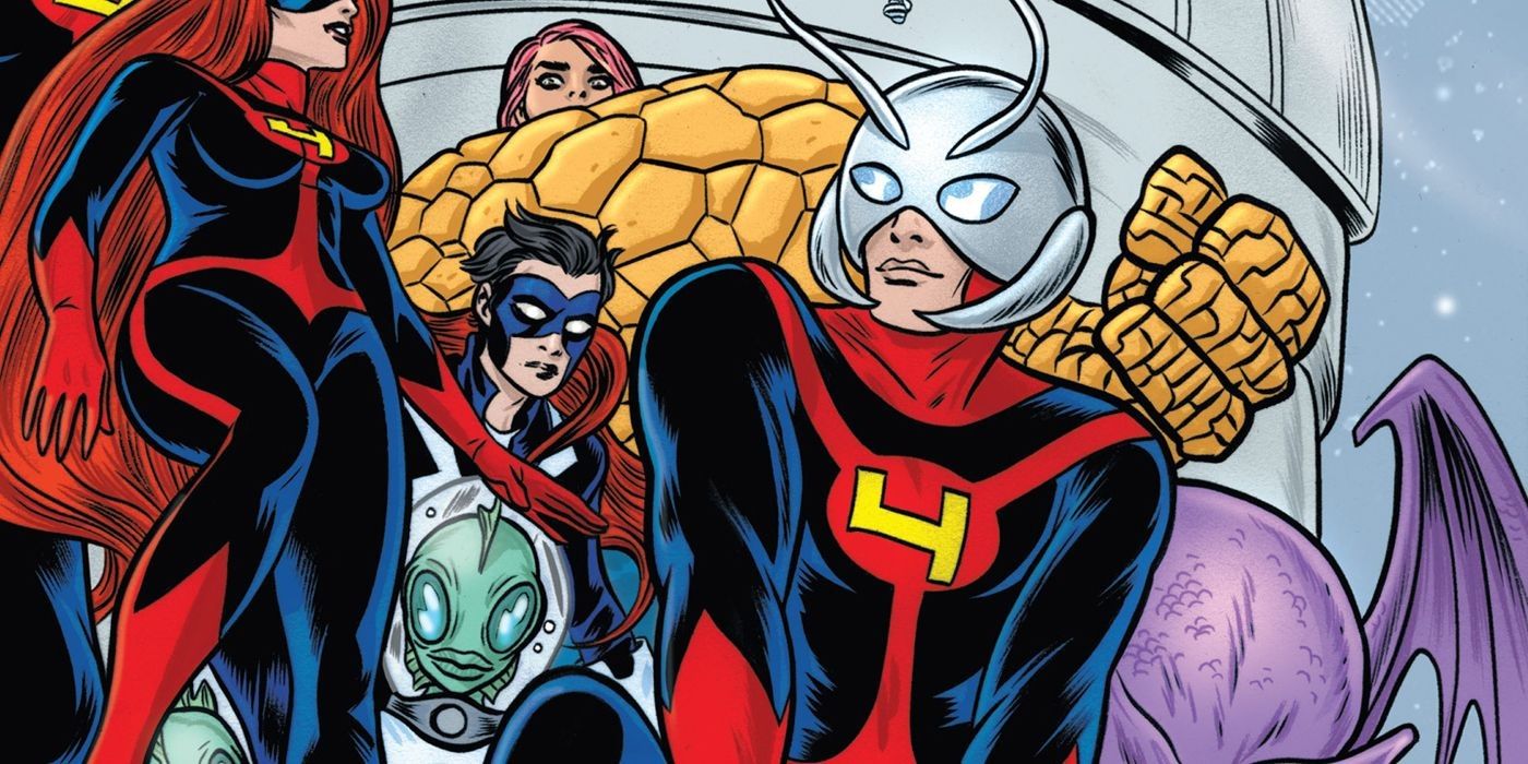 Ant-Man and the FF squad assemble in Marvel Comics. 