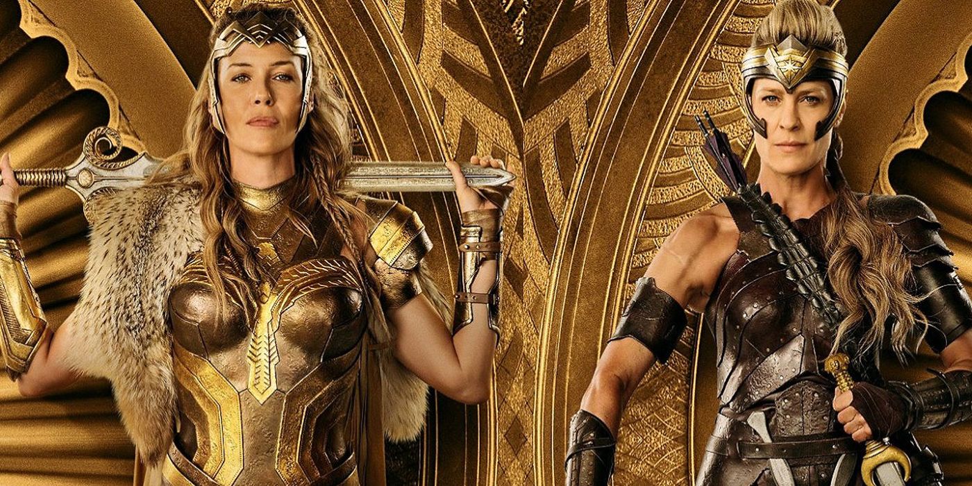 Antiope And Queen Hippolyta in a Wonder Woman promo photo.