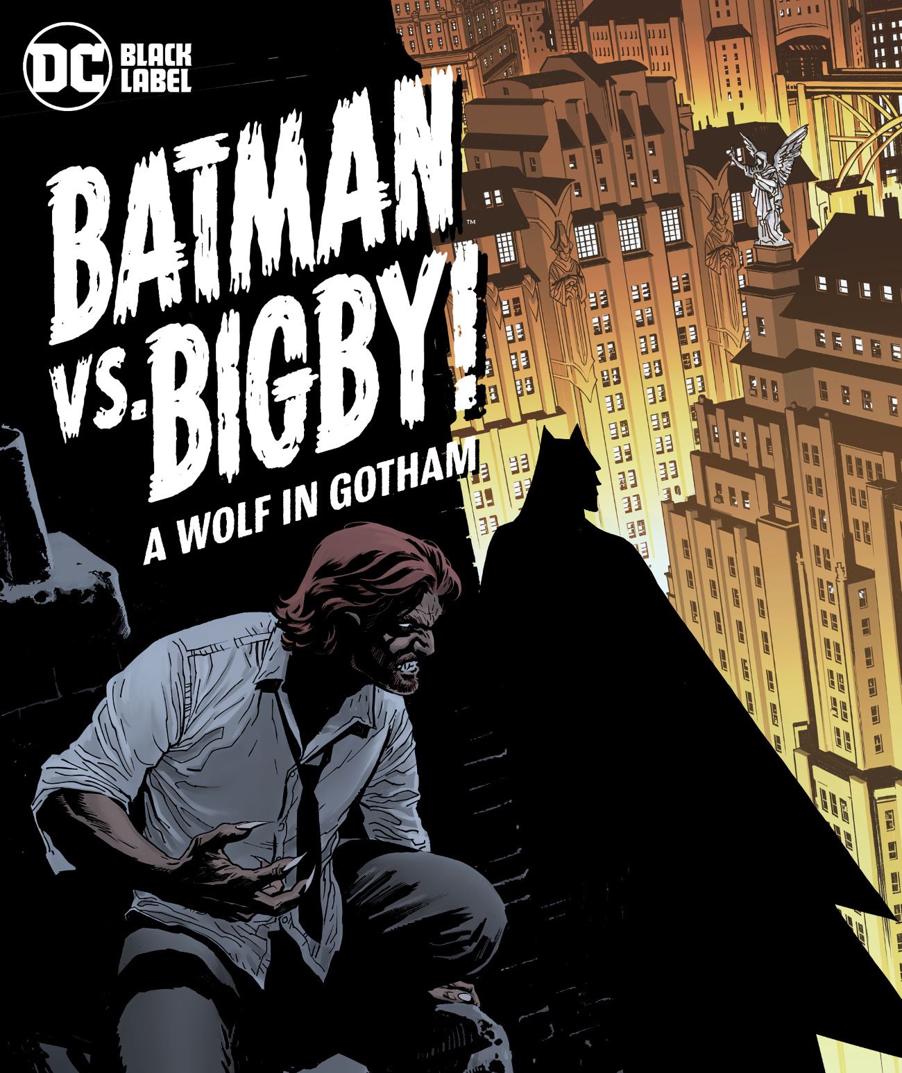 Batman vs Bigby Wolf Comic Art