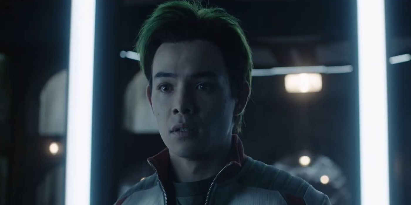 Beast-Boy looking surprised in Titans season 3