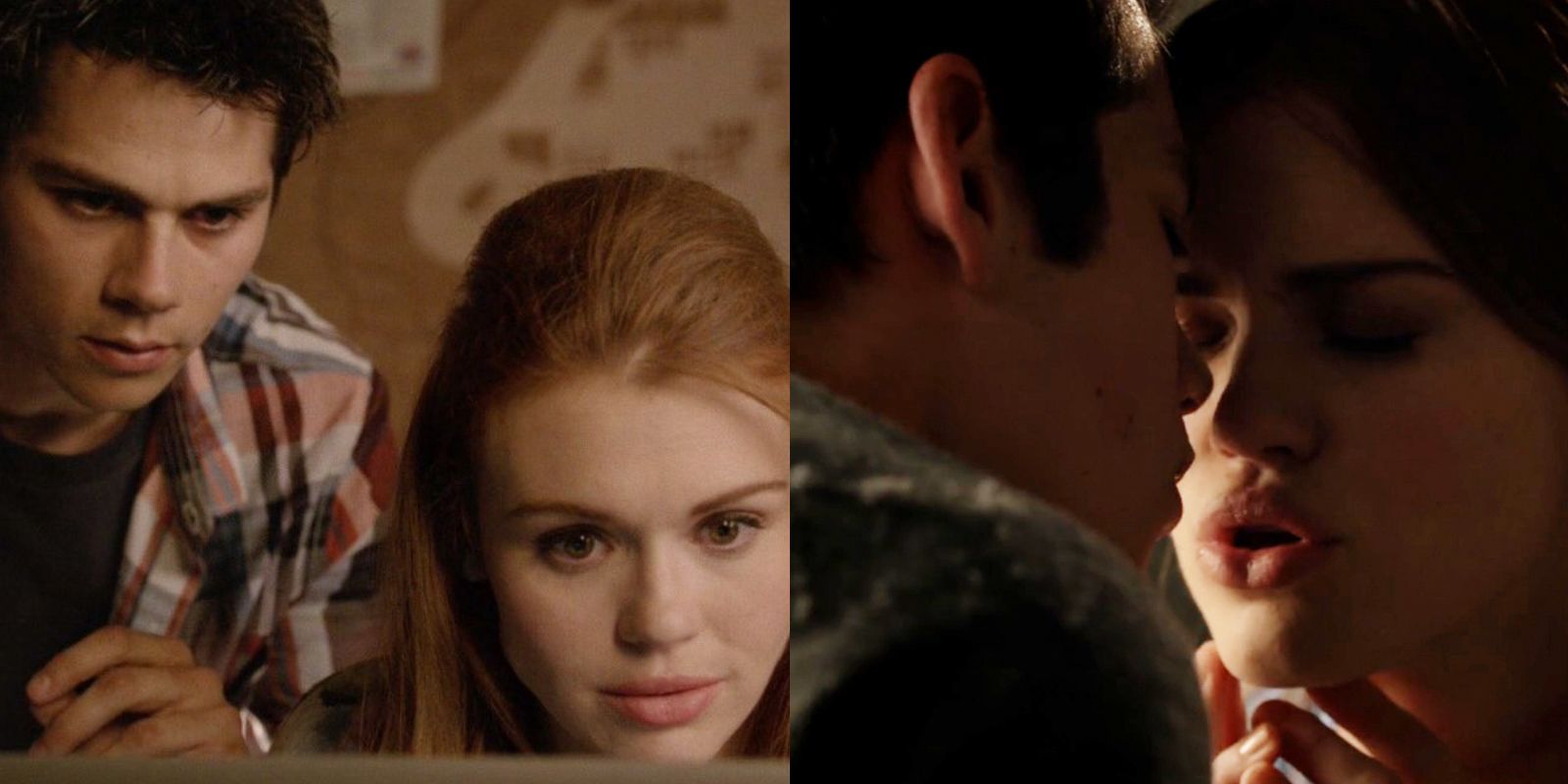 Split image of Stiles and Lydia together