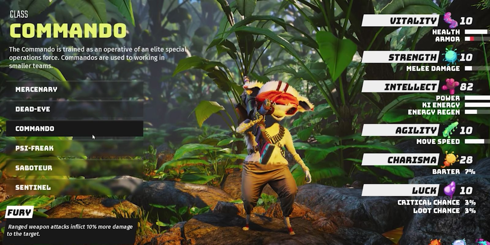 A character in Biomutant