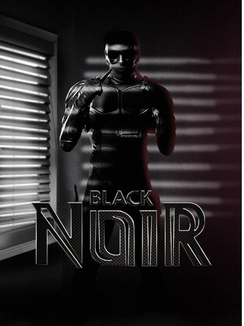 fanart depicting Black Noir in a film noir picture
