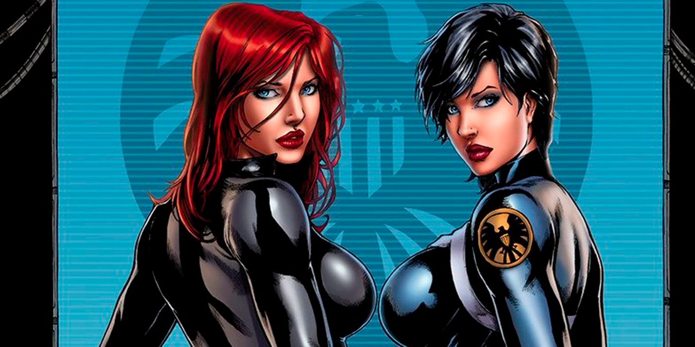 Black Widow and Maria Hill.