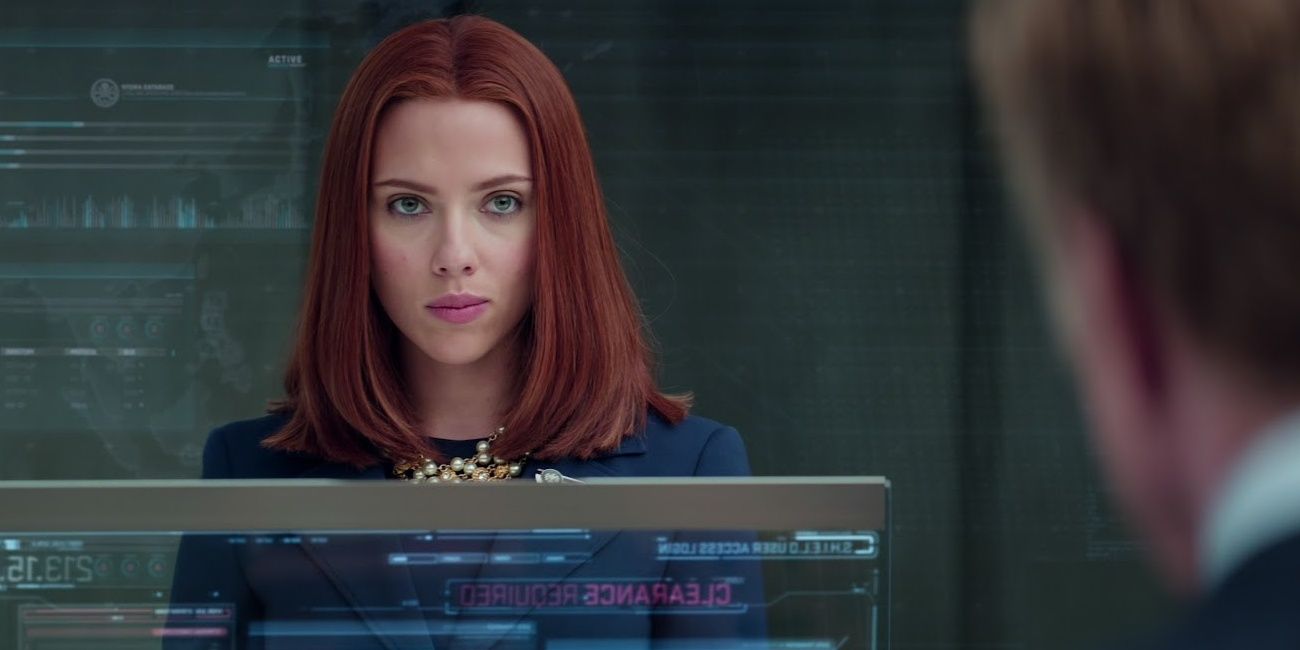 Black Widow leaking classified information in Captain America The Winter Soldier