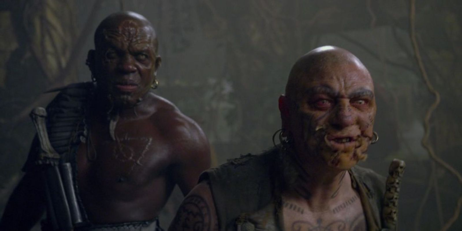 Blackbeard's zombies in Pirates Of The Caribbean On Stranger Tides