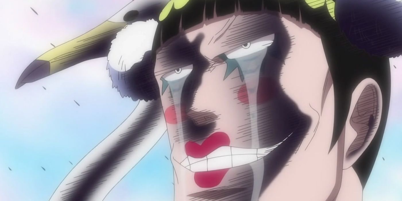 Close up of Bon Clay from One Piece anime