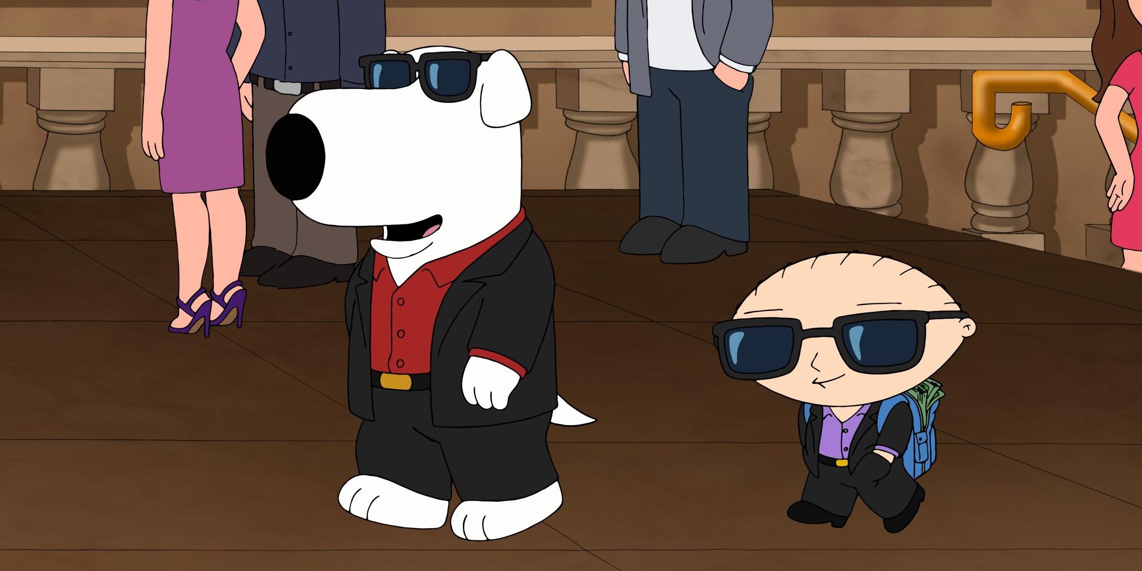 Brian and Stewie arrive in Vegas in Family Guy.