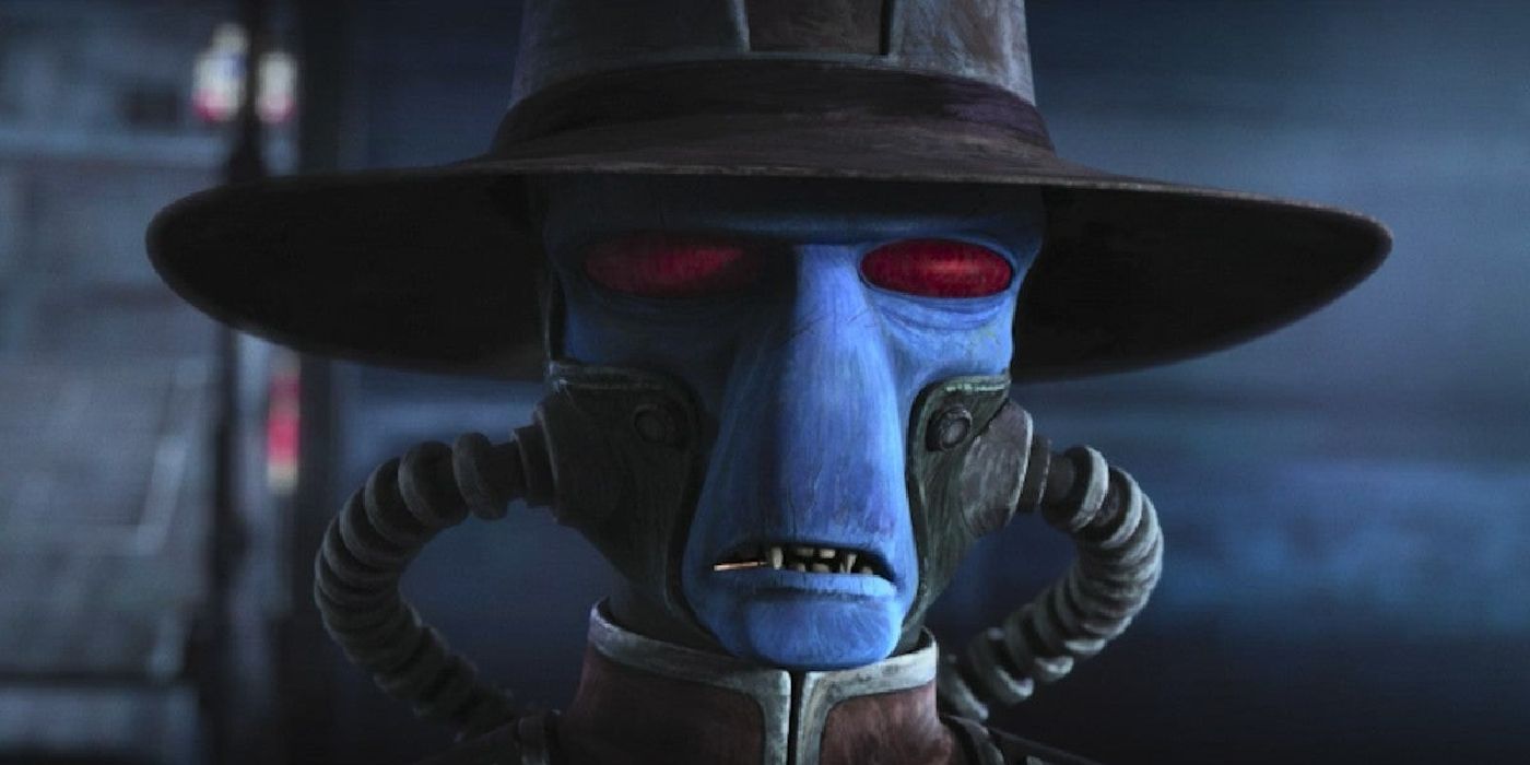 Cad Bane confronts Hunter while hunting Omega in Star Wars The Bad Batch