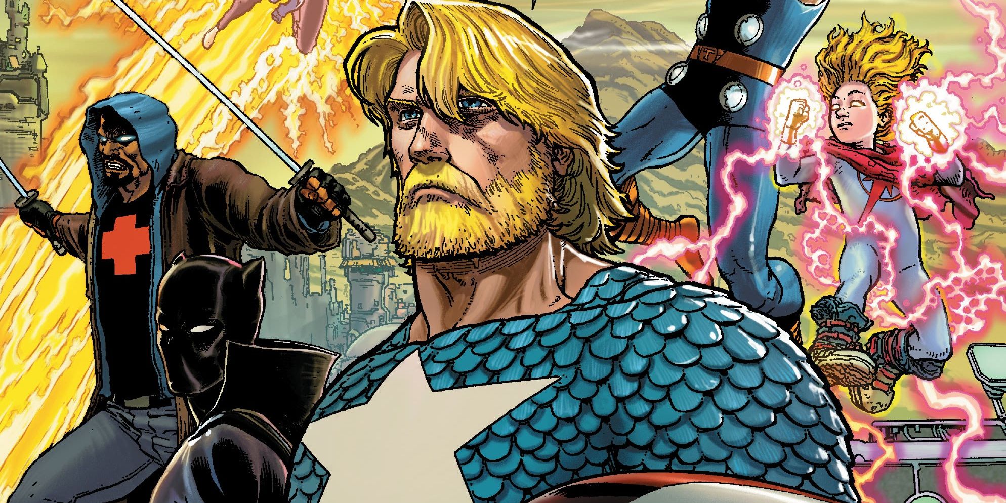 Captain America in Heroes Reborn #7