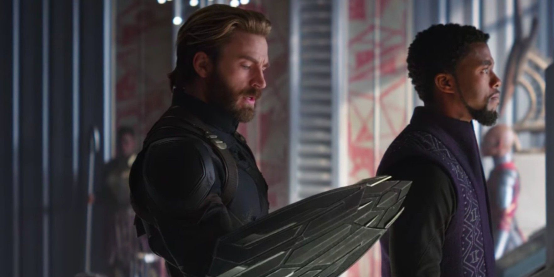 Captain America Standing Next To Black Panther