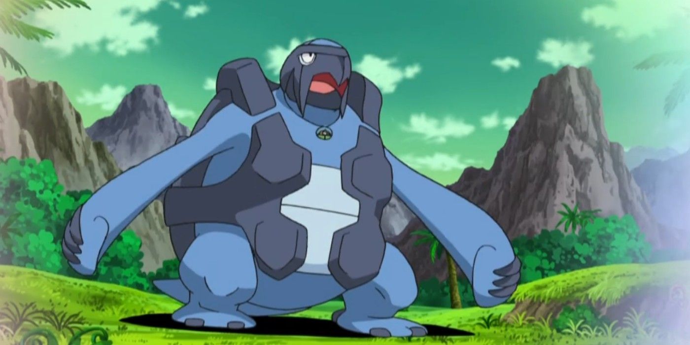 Carracosta stands ready in the Pokemon anime