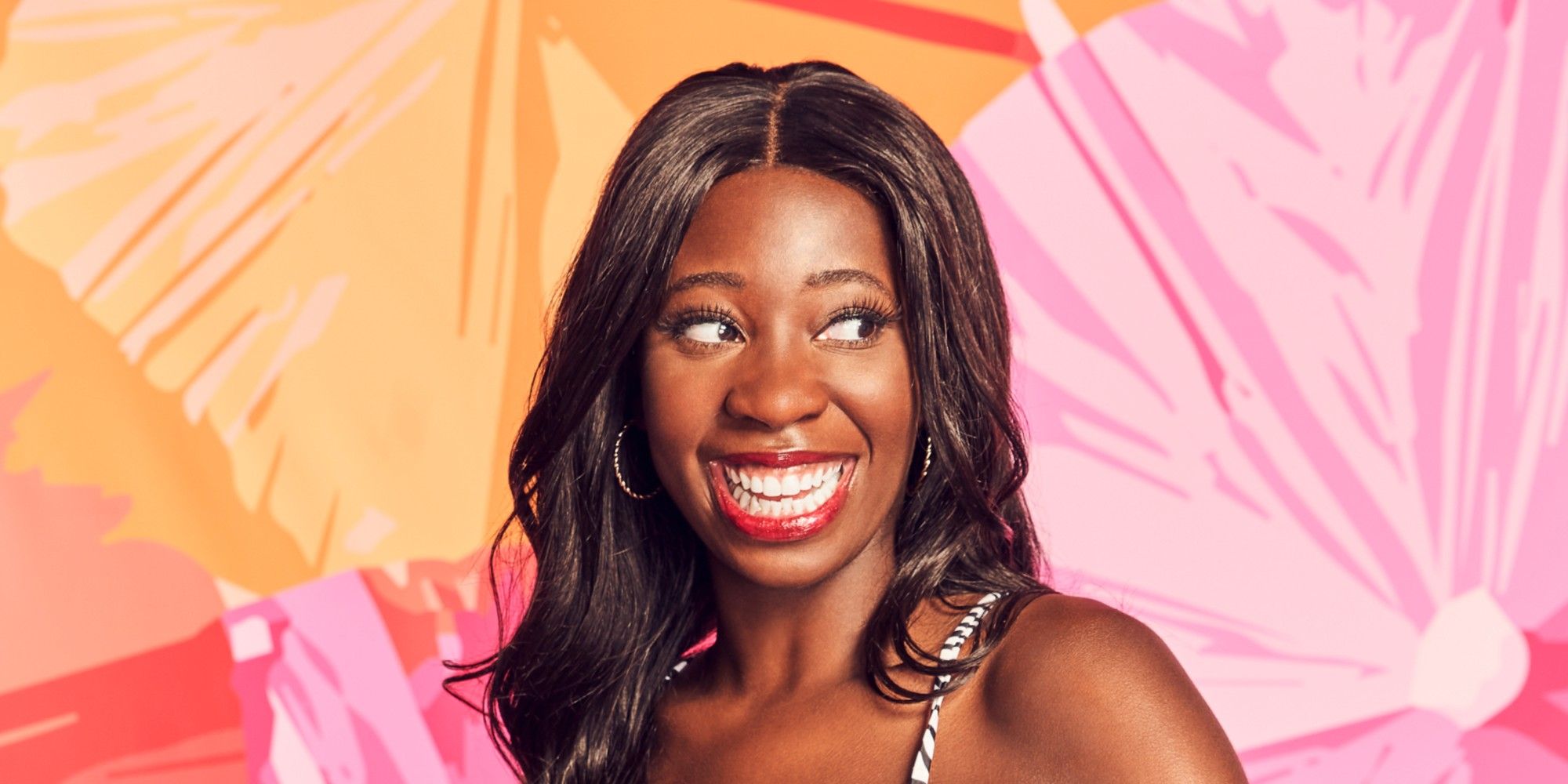 Cashay Proudfoot smiling on a photo for Love Island USA season 3