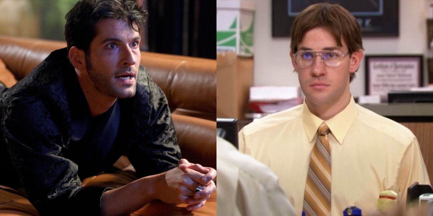 Lucifer and Jim from The Office