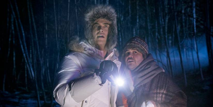 Cheyenne Jackson and Harvey Guillen in Werewolves Within