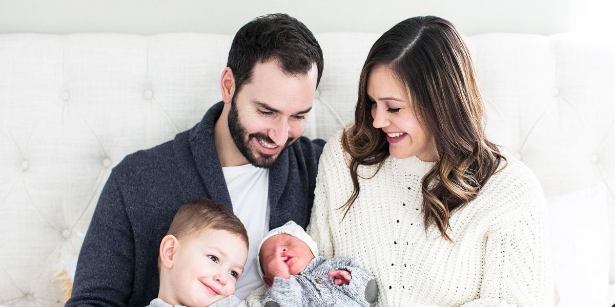 Chris Siegfried and Desiree Hartsock with their babies