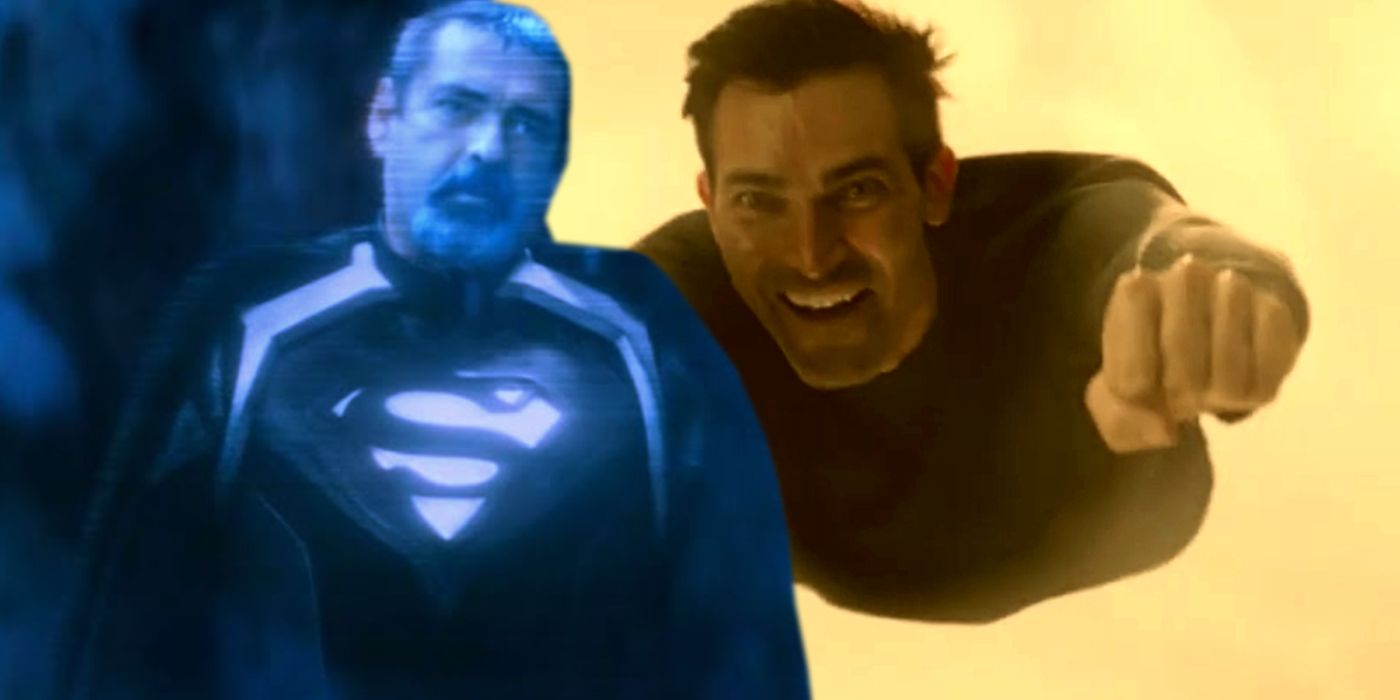 Clark Flying and Jor-El in Superman and Lois