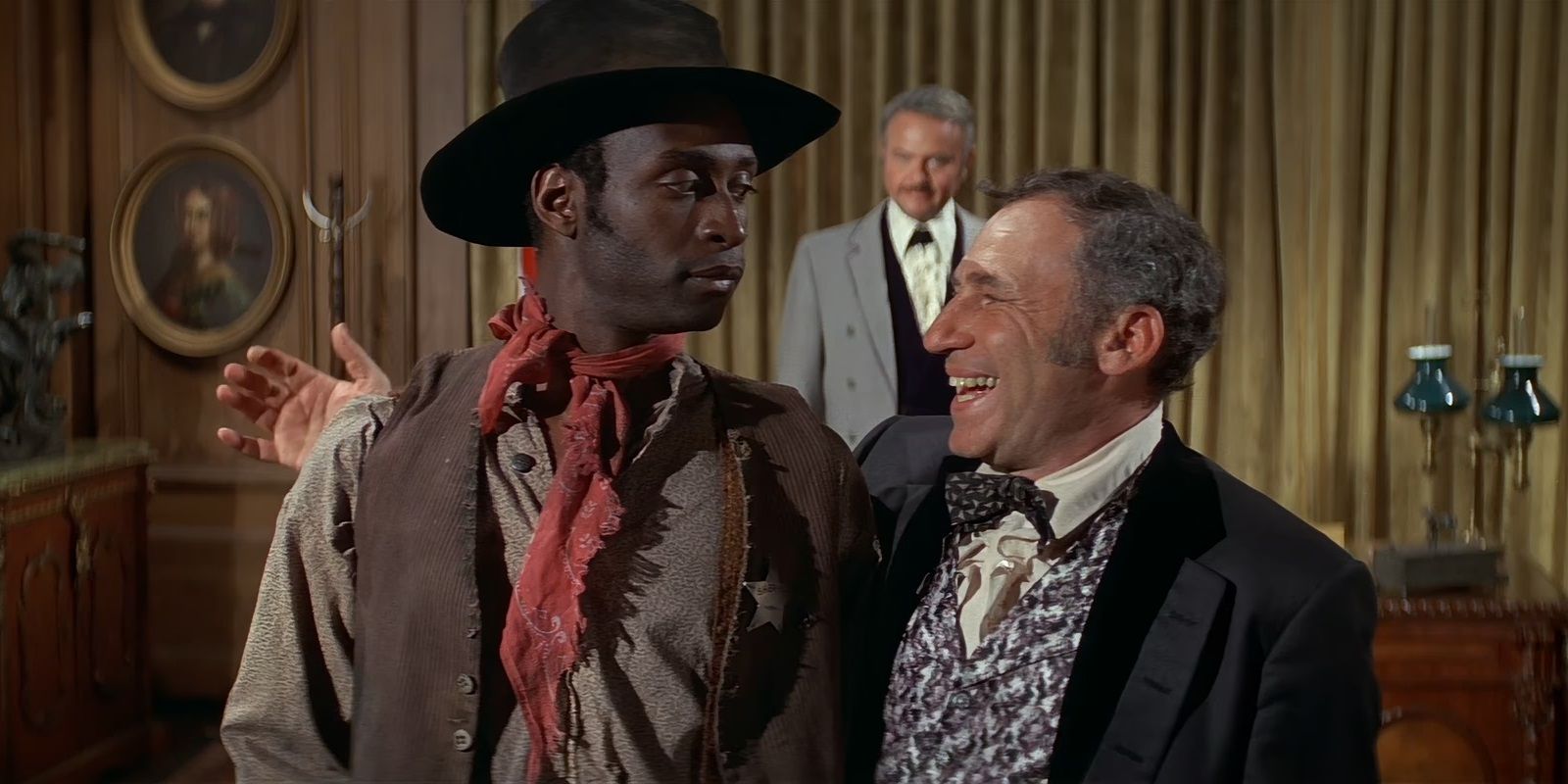 Cleavon Little and Mel Brooks in Blazing Saddles