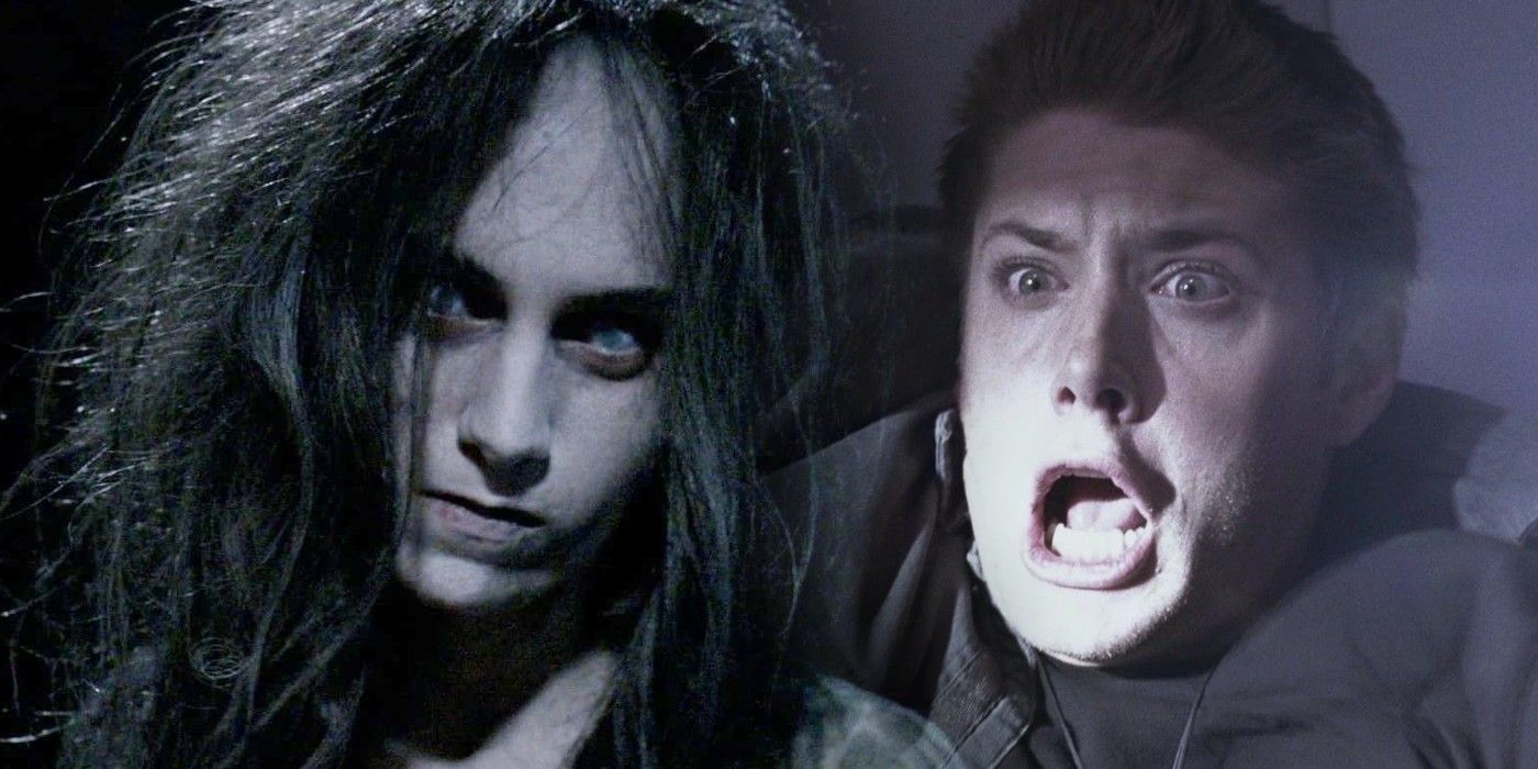 Creepy child and Jensen Ackles as Dean Winchester in Supernatural