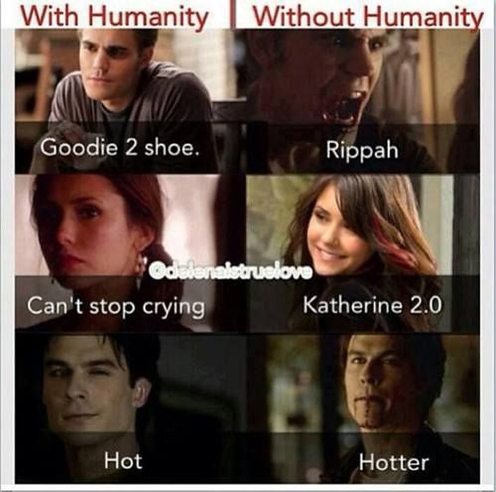 Damon meme Damon is even better after switching off his emotions
