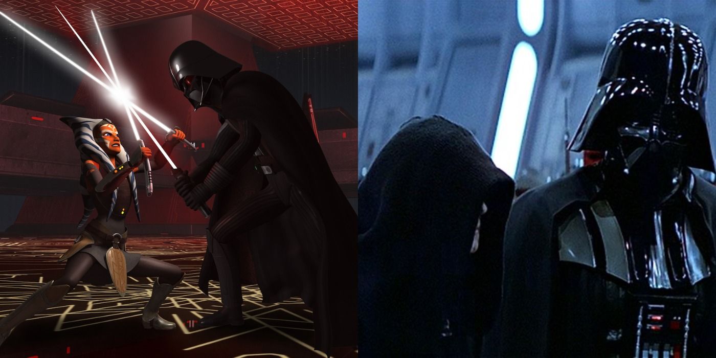 Darth Vader with Ahsoka and the Emperor