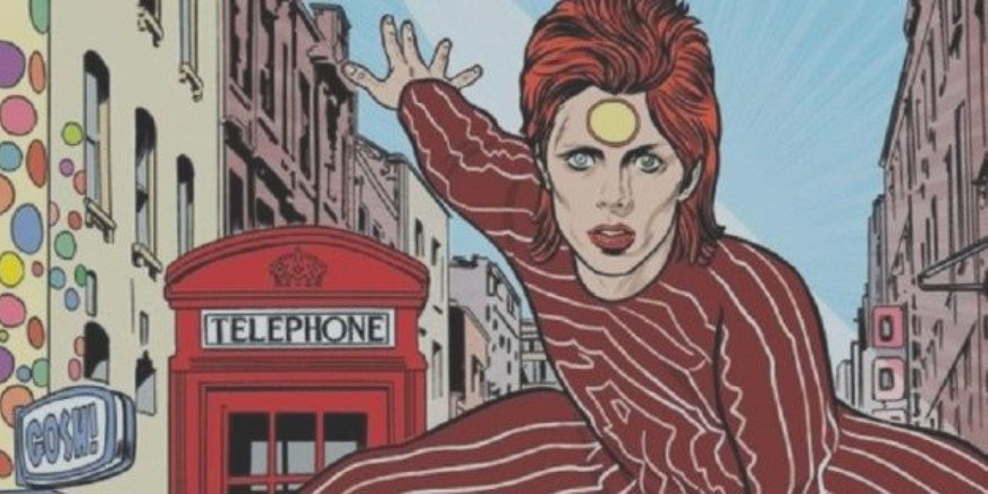 David Bowie staring in his biographical graphic novel