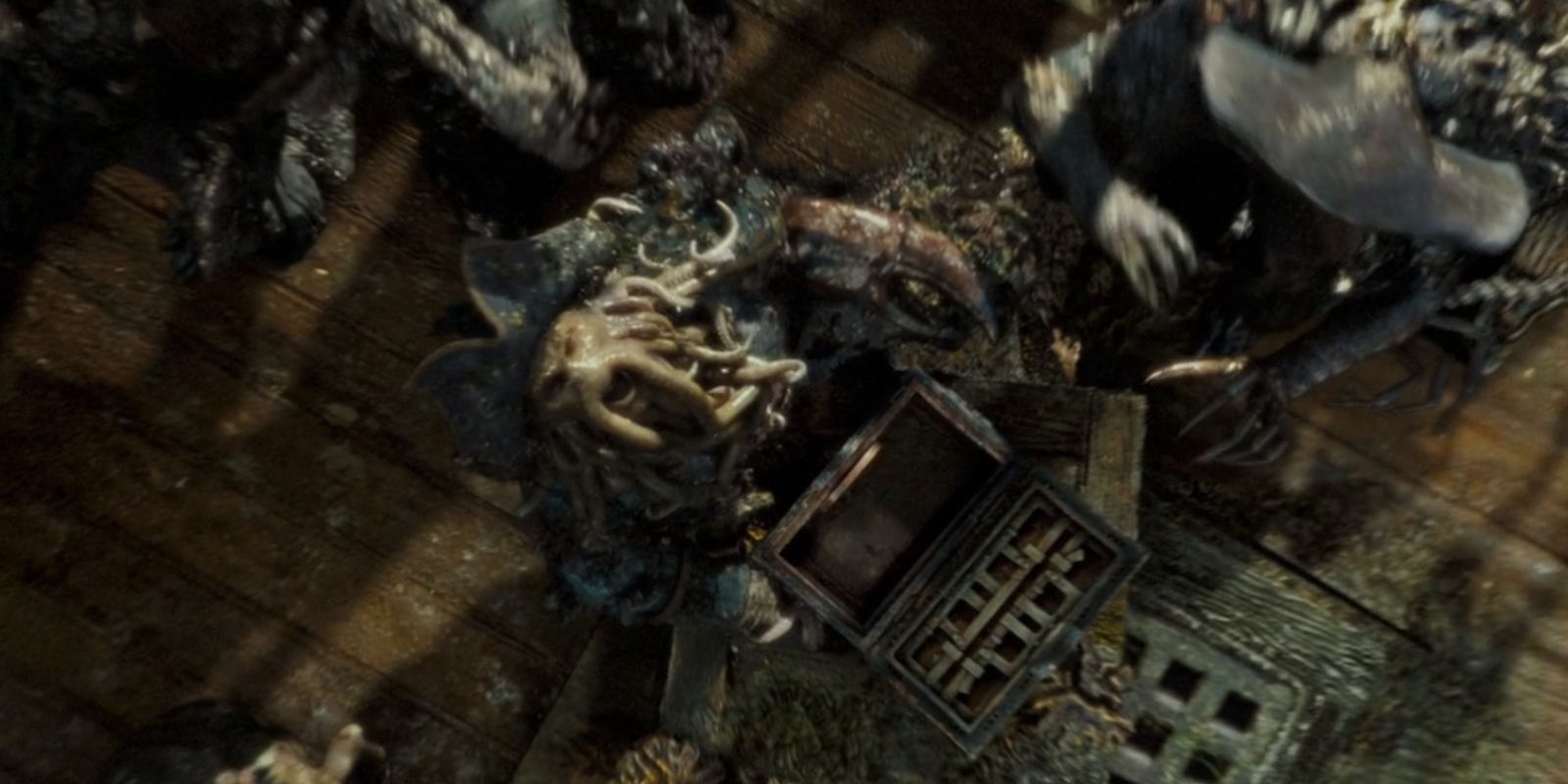 Davy Jones cursing out Jack Sparrow in Pirates Of The Caribbean Dead Man&rsquo;s Chest