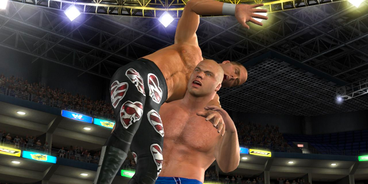Kurt Angle slams Shawn Michaels in Day of Reckoning 2
