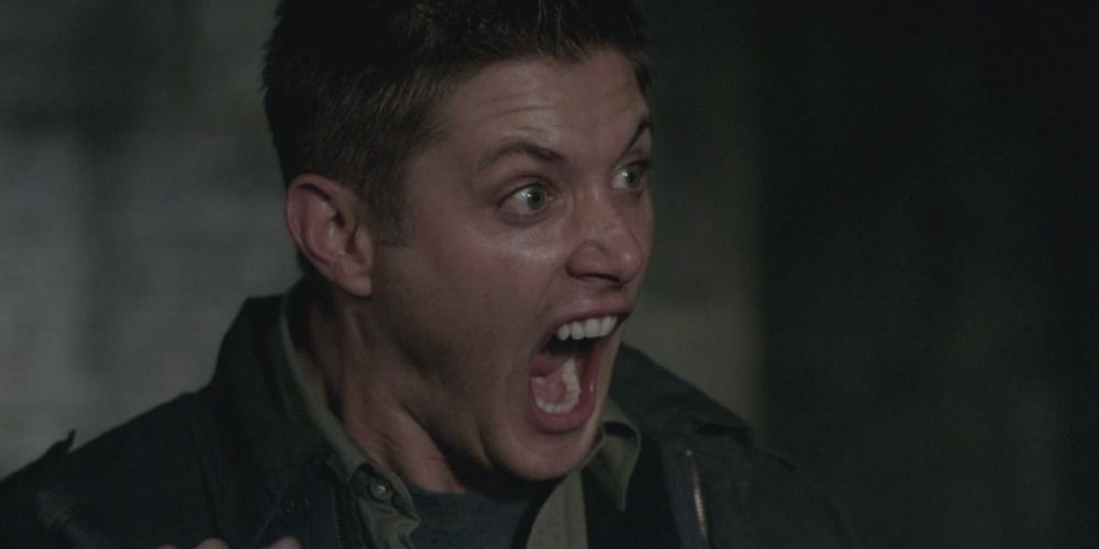 Dean screams after getting scared by a cat in Yellow Fever in Supernatural