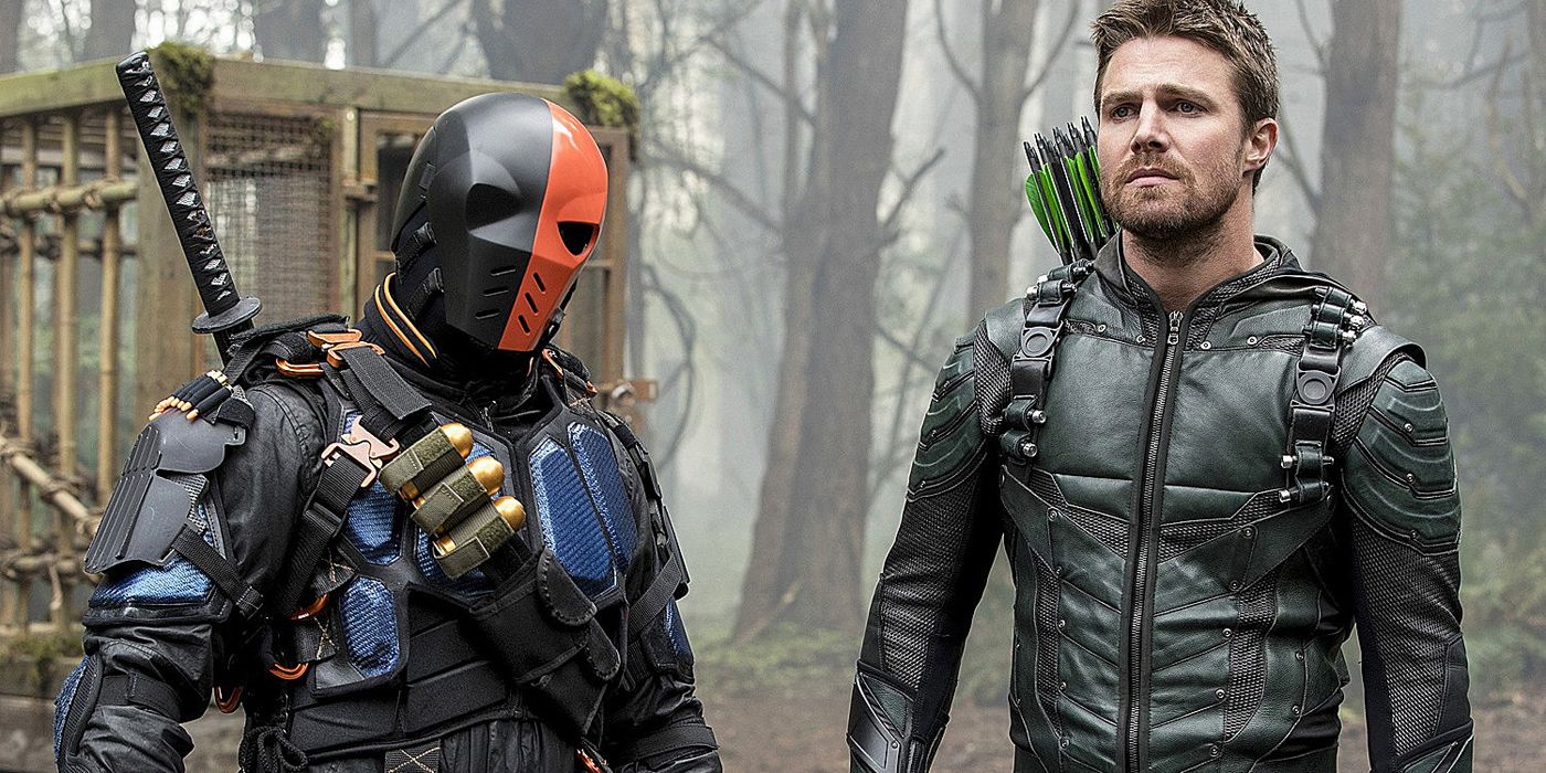 Deathstroke working with Oliver on Arrow.