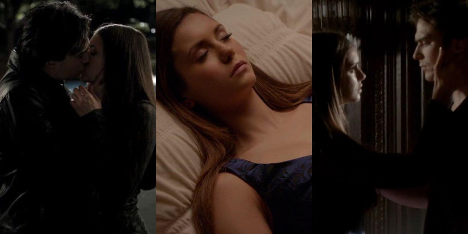 Vampire Diaries' Damon & Elena's Rain Kiss Finally Happens