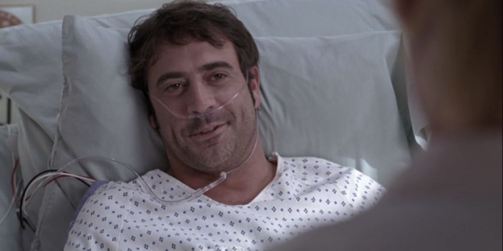 Denny Duquette smiling at Izzie in Grey's Anatomy
