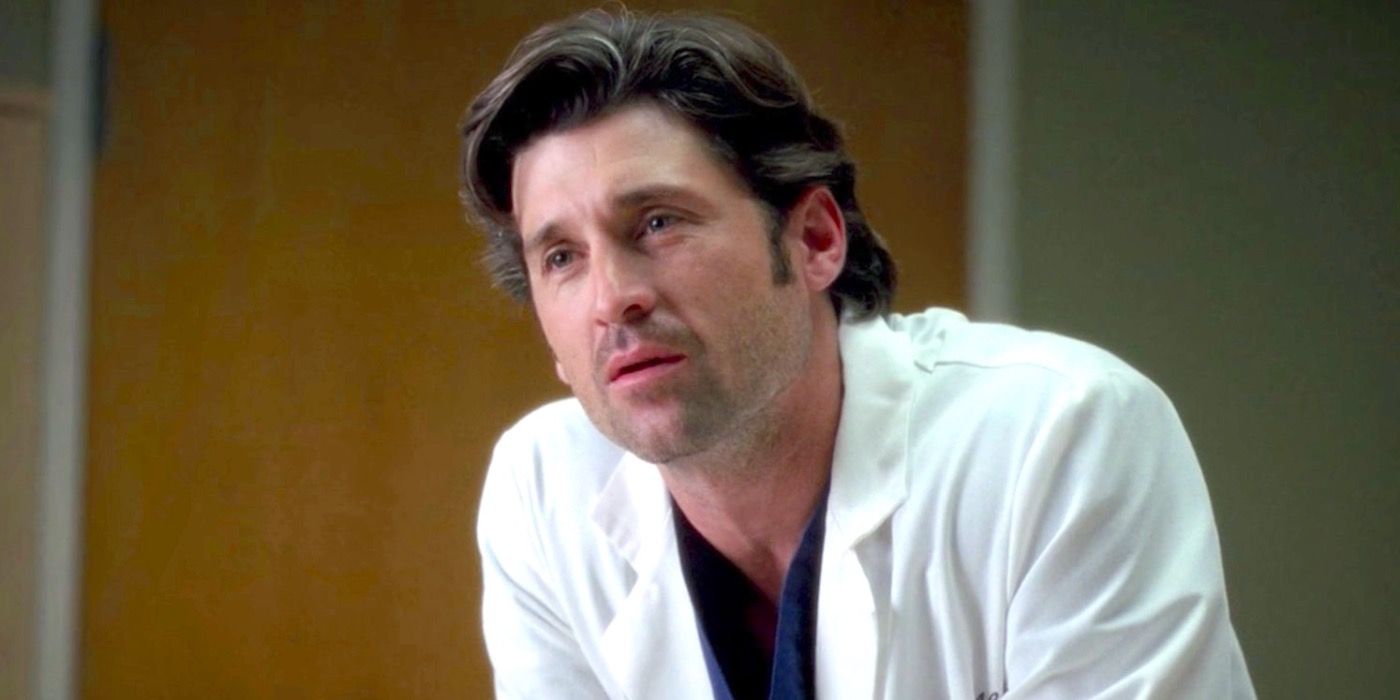 An image of Derek Shepherd smiling in Grey's Anatomy