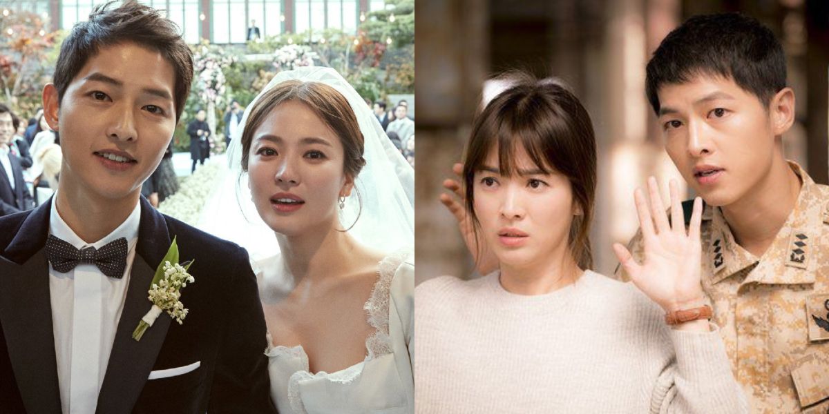 Actors Song Joong-Ki and Song Hye-Kyo on their wedding day