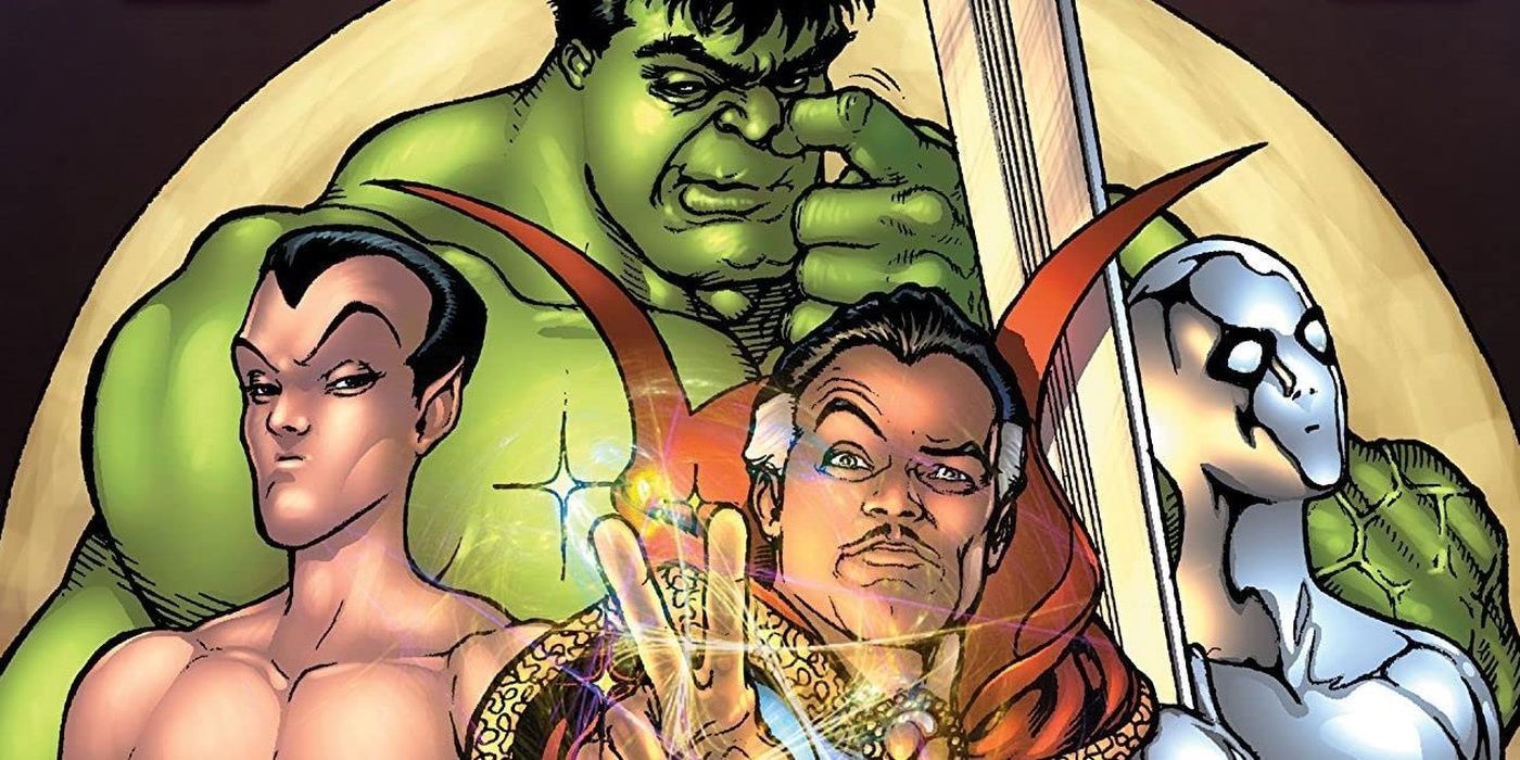 Doctor Strange, Hulk, Namor, and Silver Surfer make up the Defenders