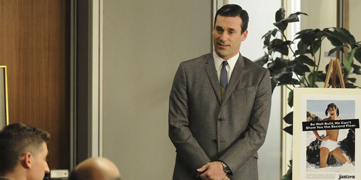 Don Draper pitching in Mad Men 
