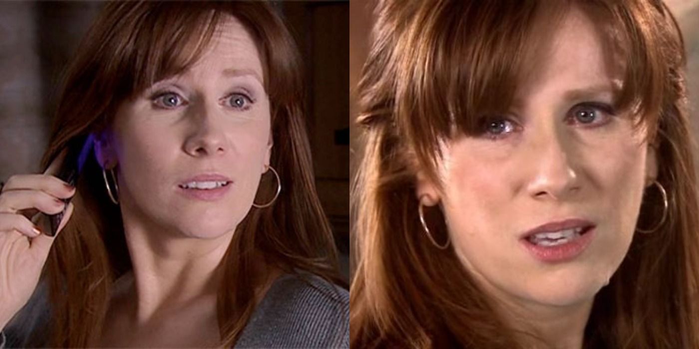A split image of Donna Noble in Doctor Who