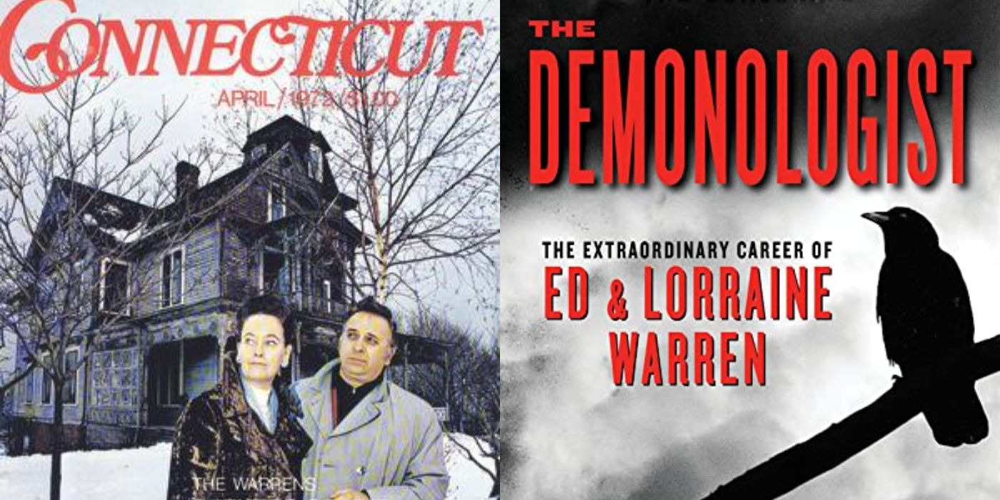 Ed and Lorraine Warren on the cover of Connecticut Magazine, the cover of the book The Demonologist