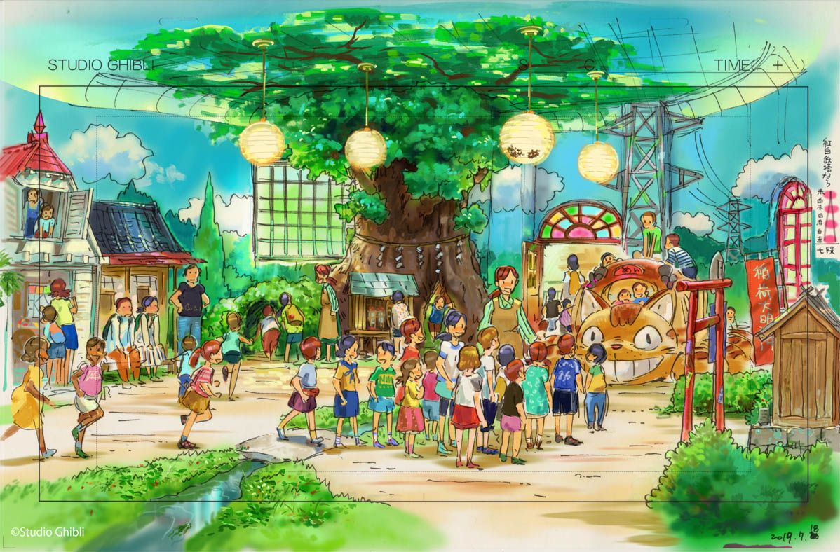 Studio Ghibli Theme Park Reveals Totoro Land Concept Art
