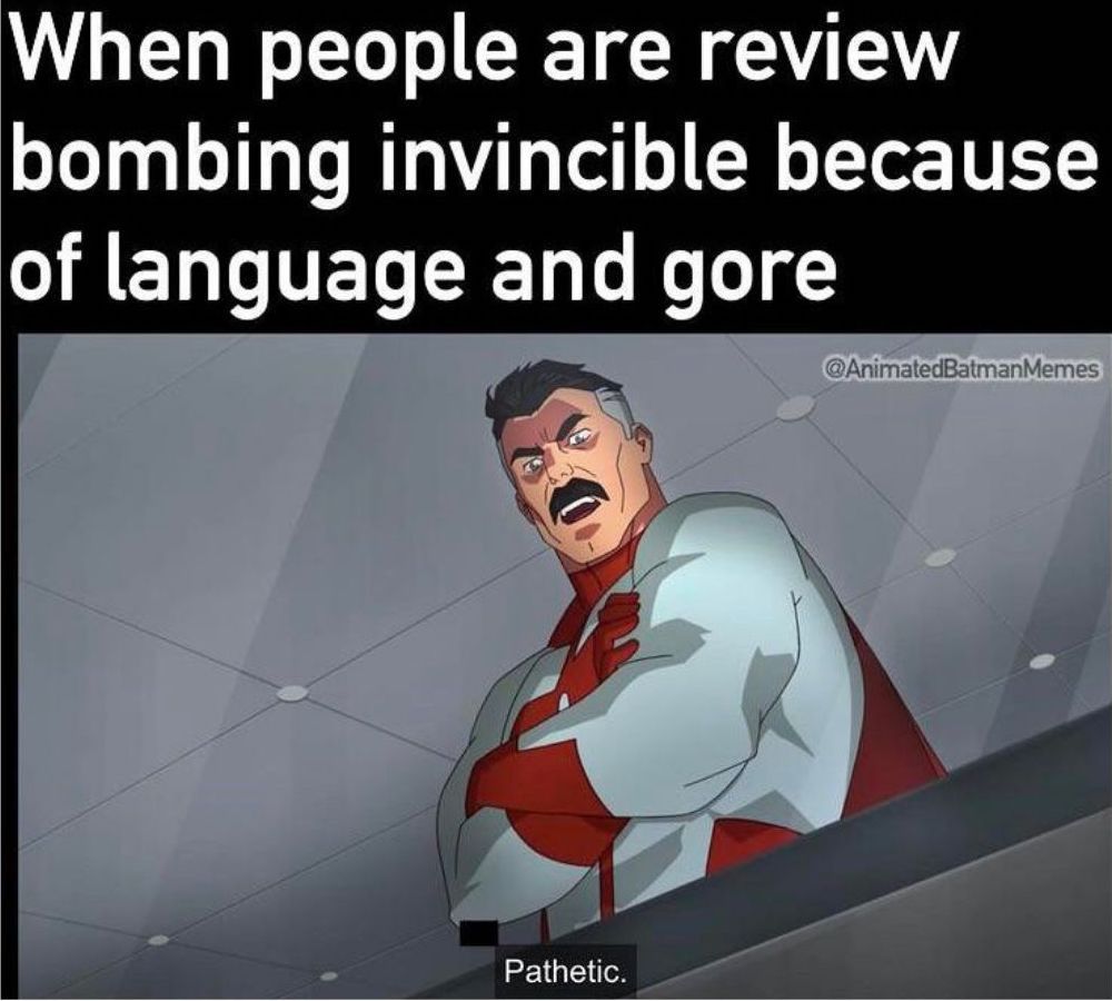 Review bombing Invincible meme by EddyThe Martian