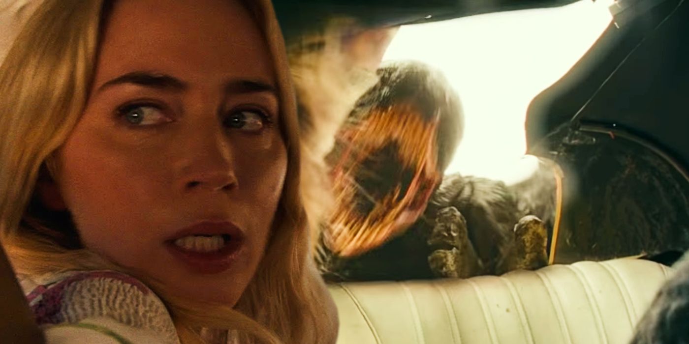 Emily Blunt as Evelyn and Monster in A Quiet Place 2 Opening