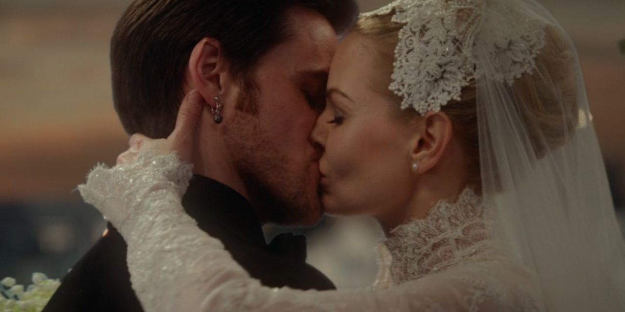 Emma and Hook get married in Once Upon a Time.